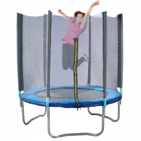   EcoKidWood trambulin hálóval 180 cm FT 6 (180-183 cm) + EcoKidWood klasszikus matricák 1 db.