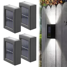    Kerti fali lámpa Flowmove Solar Fali lámpák fekete, integrált LED forrás 10 W