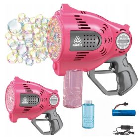    Bazooka köpölyöző gép Fegyver AKKU USB LED - AUTOMATA + 2 X FOLYADÉK