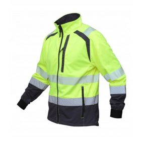   BoSafety Orlando elasztikus fényvisszaverő munkahelyi pulóver 2 sok zsebbel Hi-VIS