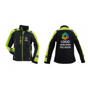   Worker OHS figyelmeztető kabát saját logónyomattal, XL-es méretben