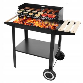  Kerekes kerti szenes grill + kiegészítők