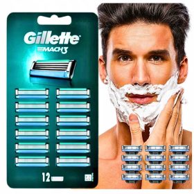    Gillette Mach 3 penge utántöltő Mach3 borotvához 12 db hatékony