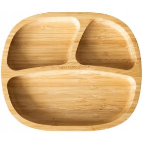 Ecorascals tányér, szürke bambusz