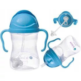  B.Box BB00501 üveg szívószállal, 240 ml, áfonyás