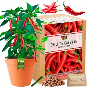    De Cayenne Chili Peppers XXL paprikatermesztő készlet paprikamag