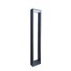  Téglalap alakú világítóoszlop Su-beépített LED-forrással, 80 cm, szürke