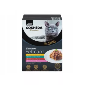    12x85g COSHIDA Succulent Selection nedves táp tasakos ízek keveréke macskáknak