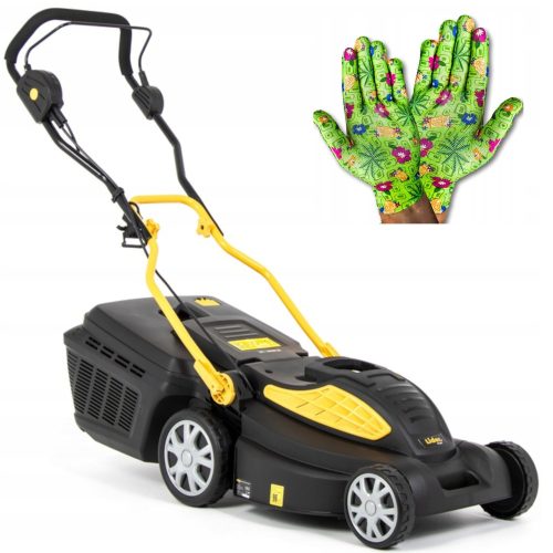  Kedvenc elektromos fűnyíró 1800 W 50 l + Hoegert Technik Selz kesztyű 8-S méret 1 pár
