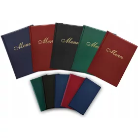   10 DARABOS KÉSZLET BORÍTÓ MENÜKÁRTYA A4 INGYENES 5 DARAB PINCÉR FIZETŐ