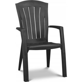  Allibert kerti szék, fekete műanyag