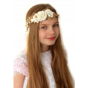    Elegáns, kézzel készített, állítható arany úrvacsora koszorú