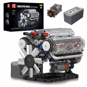    Mold King Technic (V8) Nyolchengeres benzinmotor Építőelemek Játékok