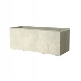    Nagy téglalap alakú virágcserép 99cm Deroma Millenium PEARL kerekeken