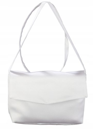  Egyszerű szatén Crossbody áldozótáska, fehér áldozótáskák