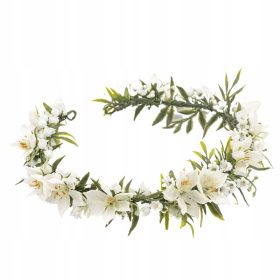    úrvacsora koszorú, fejkoszorú gyöngyvirággal / úrvacsora / gyöngyvirág