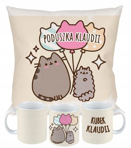 PUSHEN CAT PÁRNA BÖRGÉS SZETT + NÉV AJÁNDÉK Hello Kitty