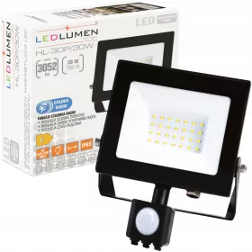    Semleges fehér halogén 3052 lm 30 W mozgás- és szürkületérzékelővel