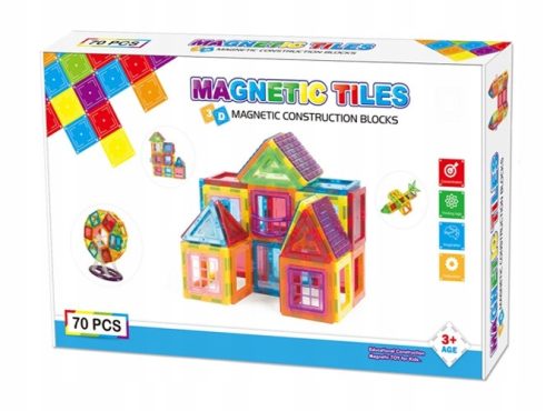  MÁGNESES BLOKKOK 3D MÁGNESES BLOKKOK 70 EL. NAGY