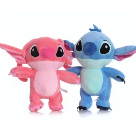    SZETT 2x STICH+ ANGYAL ÖLTÖZŐ PÜSJÁTÉK ÁGYI MEDVE FIGRA 25cm