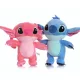  SZETT 2x STICH+ ANGYAL ÖLTÖZŐ PÜSJÁTÉK ÁGYI MEDVE FIGRA 25cm