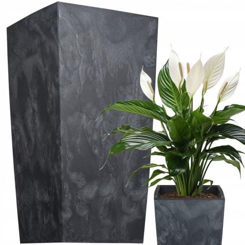 Prosperplast Urbi Square Concrete Effect virágcserép 32,5 x 61 cm antracit