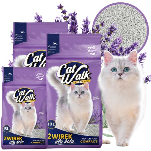 Bentonit macskaalom 25L LAVENDER CatWalk LAVENER csomósító 25L