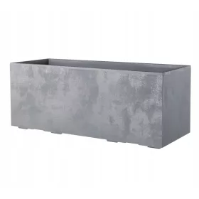    Nagy téglalap alakú virágcserép 99 cm Deroma Millennium GREY kerekeken