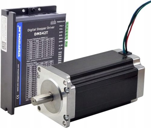 STEPPERONLINE NEMA 23 léptetőmotor 3NM 4.2A, 114mm hosszú 10mm tengely