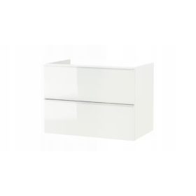    IKEA GODMORGON Mosogató szekrény 2 fiókkal, fényes fehér, 80x47x58 cm
