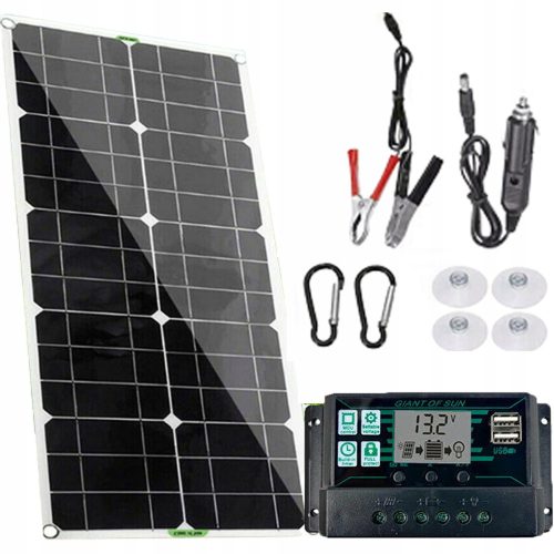 NAPELEM SOLÁR KÉSZLET 100W 12V SZABÁLYOZÓ