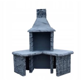  BETON GRILL kerti kandalló megerősített sarok új szép