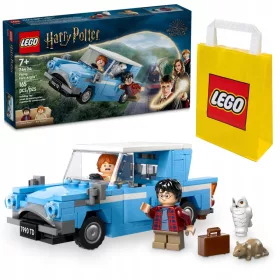    LEGO Harry Potter 76424 Repülő Ford Anglia + LEGO papírzacskó 6315786 sárga 24x8x18 cm