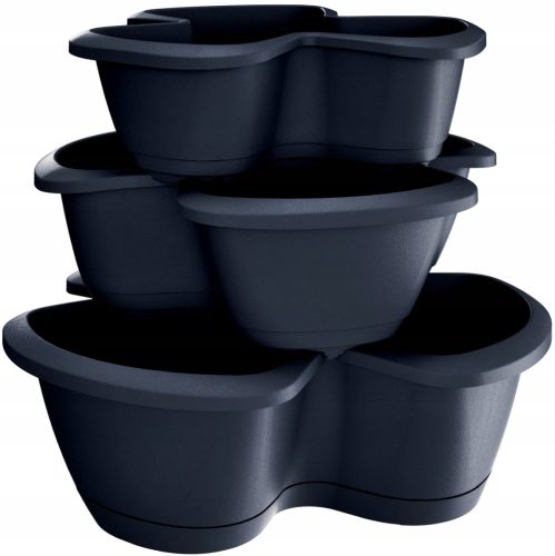  Prosperplast virágcserép készlet 47 x 47 x 40,5 cm fekete + CGROT Sports Guide IDEÁLIS VÁSÁRLÁSTANULÁSHOZ