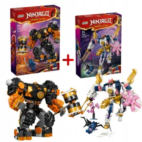    LEGO Ninjago Cole Föld elemi robotja 71806 + LEGO Ninjago Sora elemi technológiai robotja 71807