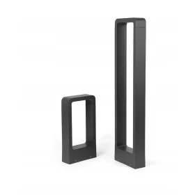    Világító téglalap alakú világítóoszlop beépített LED-forrással, 60 cm, fekete