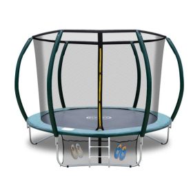 KERTI TRAMBULIN 312CM 10FT HÁLÓVAL ÉS LÉTRÁVAL