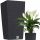  Deco4Home virágcserép 26 cm x 26 x 50 cm, antracit műanyag
