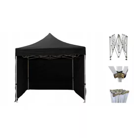    HEAVY TENT 3X3 BLACK 42 kg fém csatlakozók Namaxa kereskedelmi pavilon