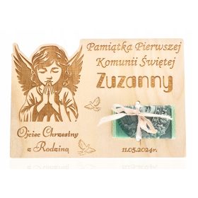    NAGY fából készült ajándékutalvány pénzre SZENTÁLDOZÁS LÁNY