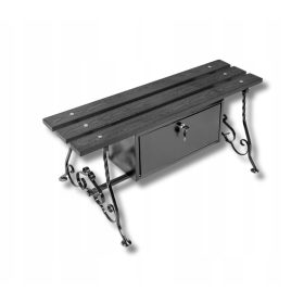   Temetői pad, temetői pad dobozzal, kovácsolt lengyel gyártótól