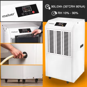  Ipari páramentesítő 90L/24h Nedvességelnyelő 1600 Watt MELVER