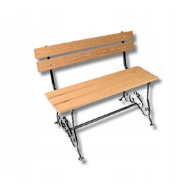   Kovácsolt temetői pad háttámlával - K003B LENGYEL GYÁRTÓ