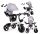  Ecotoys YM-BT-2 GREY tricikli kerékpár Fehér, Fekete, Szürke