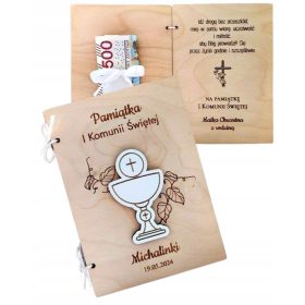    Az elsőáldozás emléktárgya, úrvacsorakártya pénzért