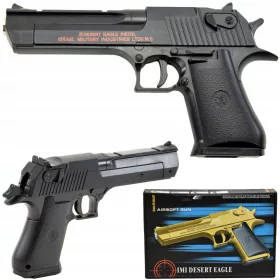   METAL BB GUN REPLICA DESERT EAGLE SOLID HEAVY ASG AIRSOFT + matricás könyv, képregény Shop_lolki