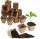  GardenLine virágcserép 5 cm x 5 x 5 cm, átmérője 5 cm, barna és bézs árnyalatai