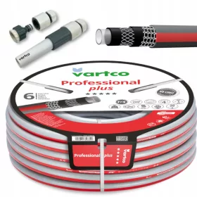    NEM TORDOZÓ PROFESSIONAL PLUS TFS kerti tömlő 1/2" 60m VARTCO 6 RÉTEGES + KÉSZLET EGYENES PERMETEZŐVEL 4 VARTCO ELEM