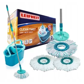   Leifheit Clean Twist Ergo vödör és centrifuga 3 db 35 cm-es betéttel