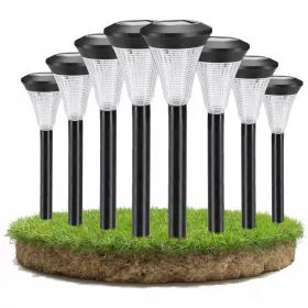    Smartled napelemes süllyesztett lámpa, fekete, 38 cm, 8 db.